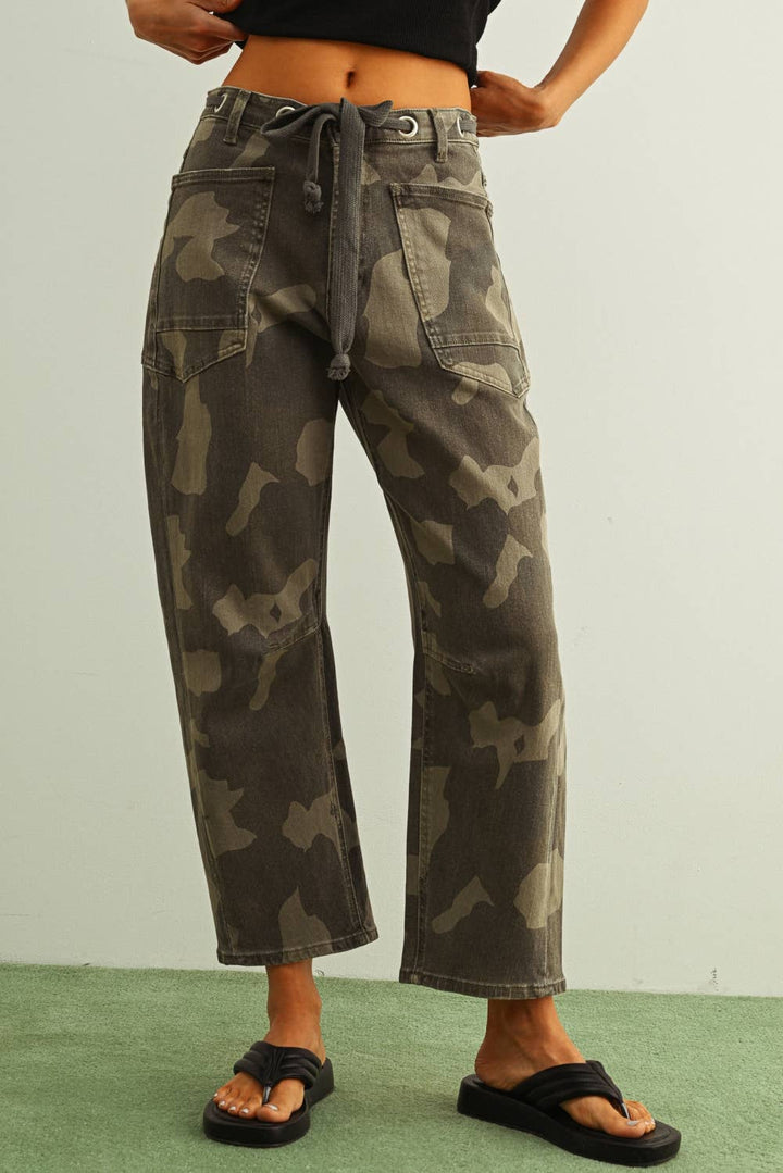 Camoflauge Drawstring Pants
