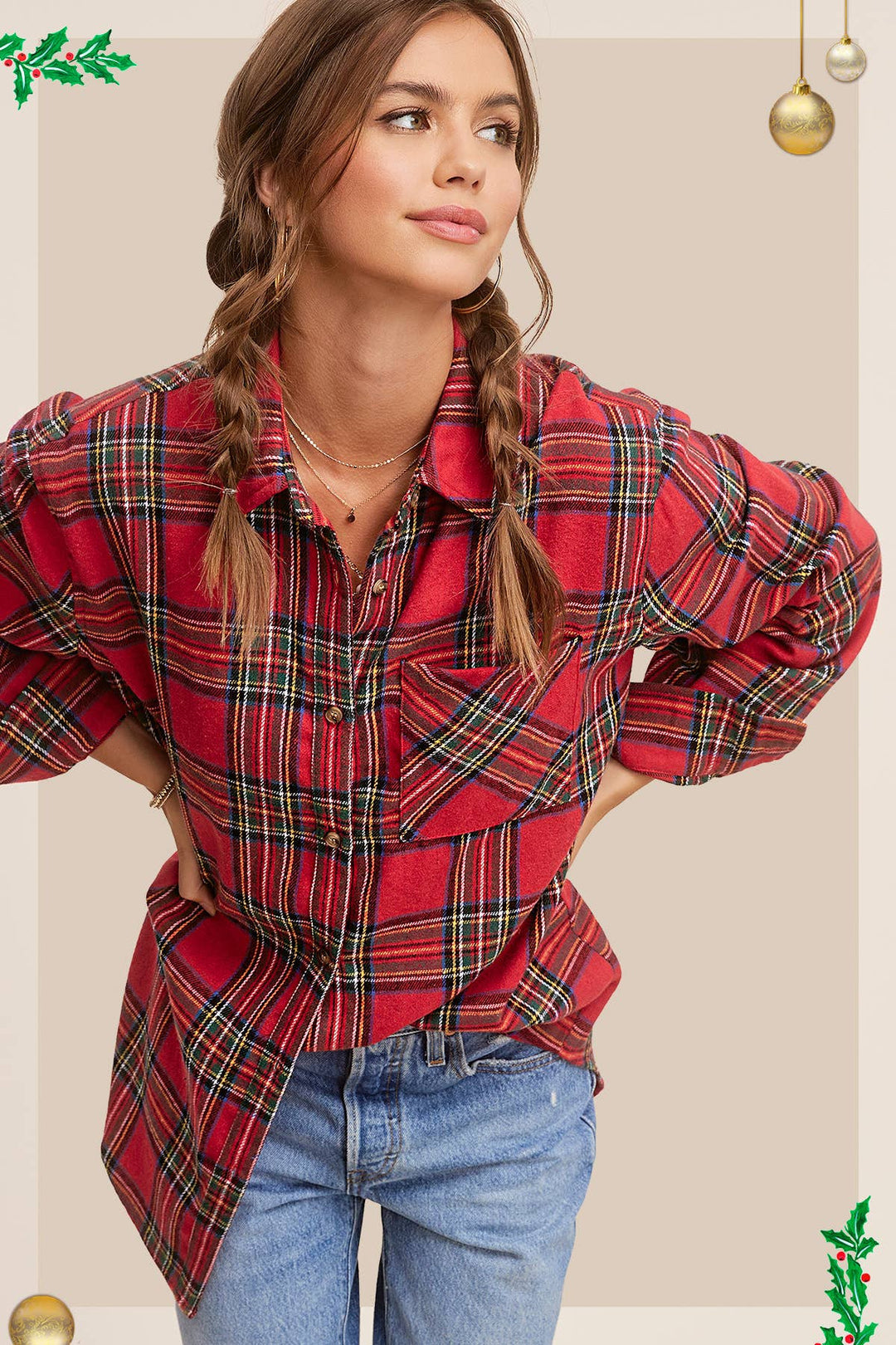 Shelly Plaid Shirts