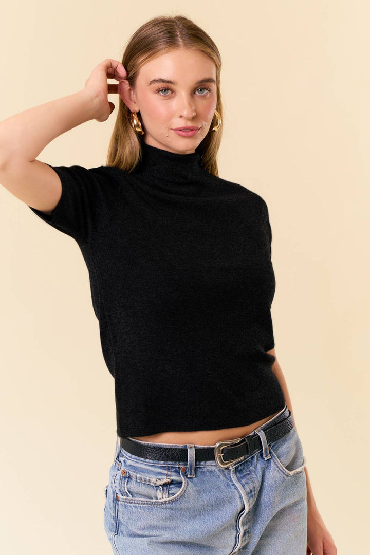 Jayda Mock Neck Top