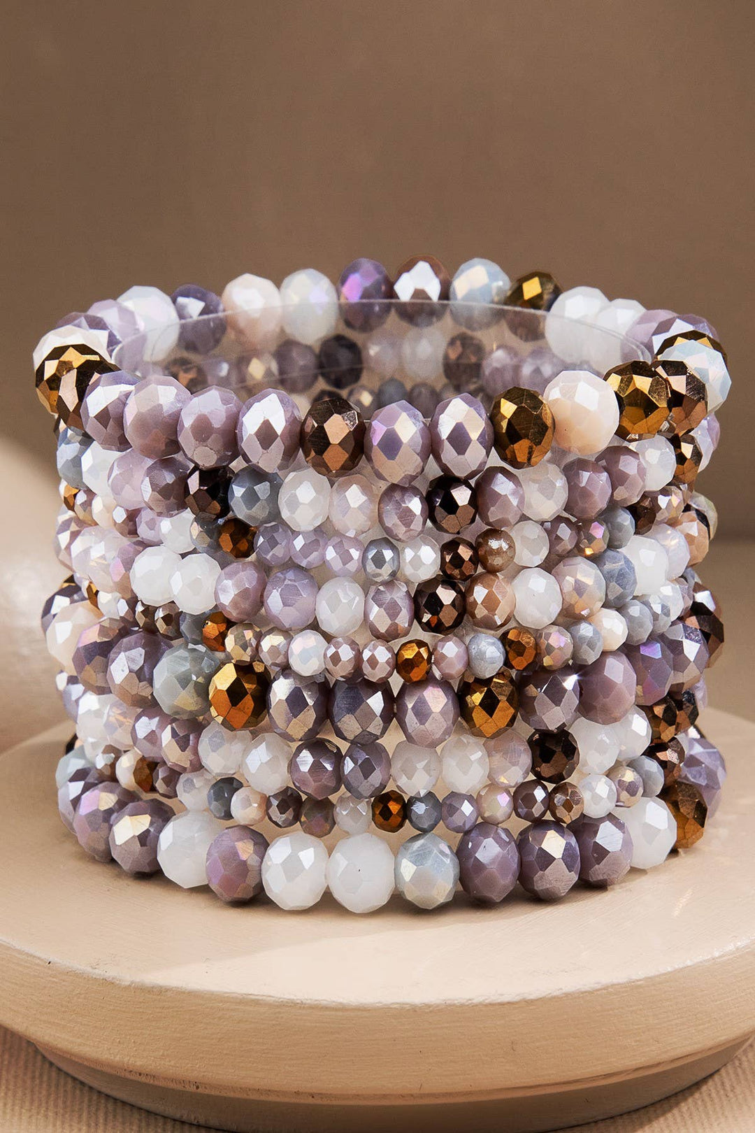 Glass Bead 9 Set Bracelet