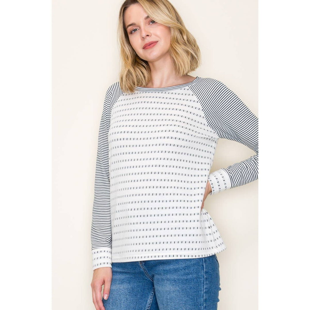 Dotted Stripe Long Sleeve