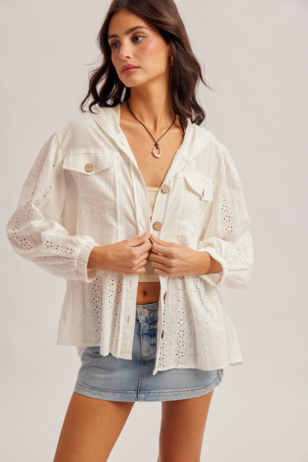 Shania Eyelet Jacket
