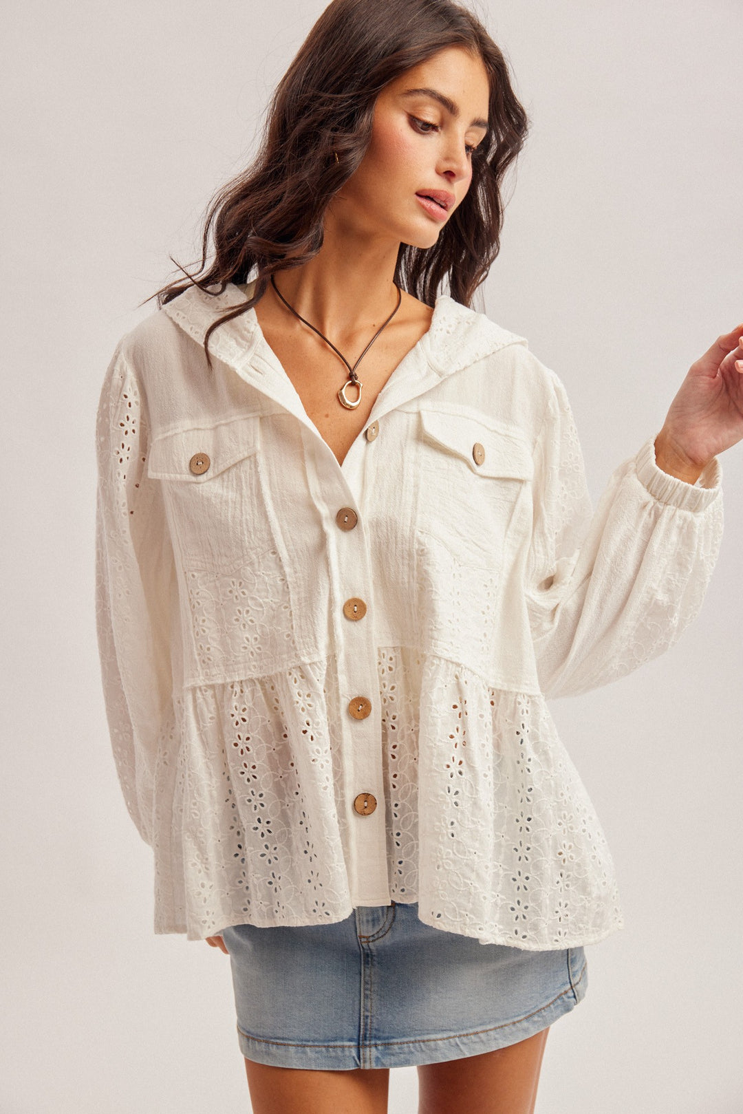 Shania Eyelet Jacket