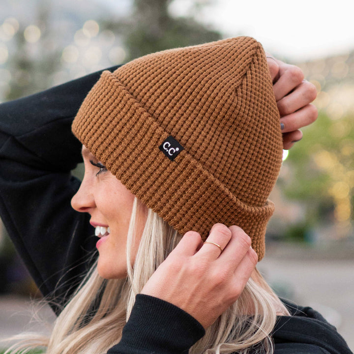 CC Waffle Knit Beanie