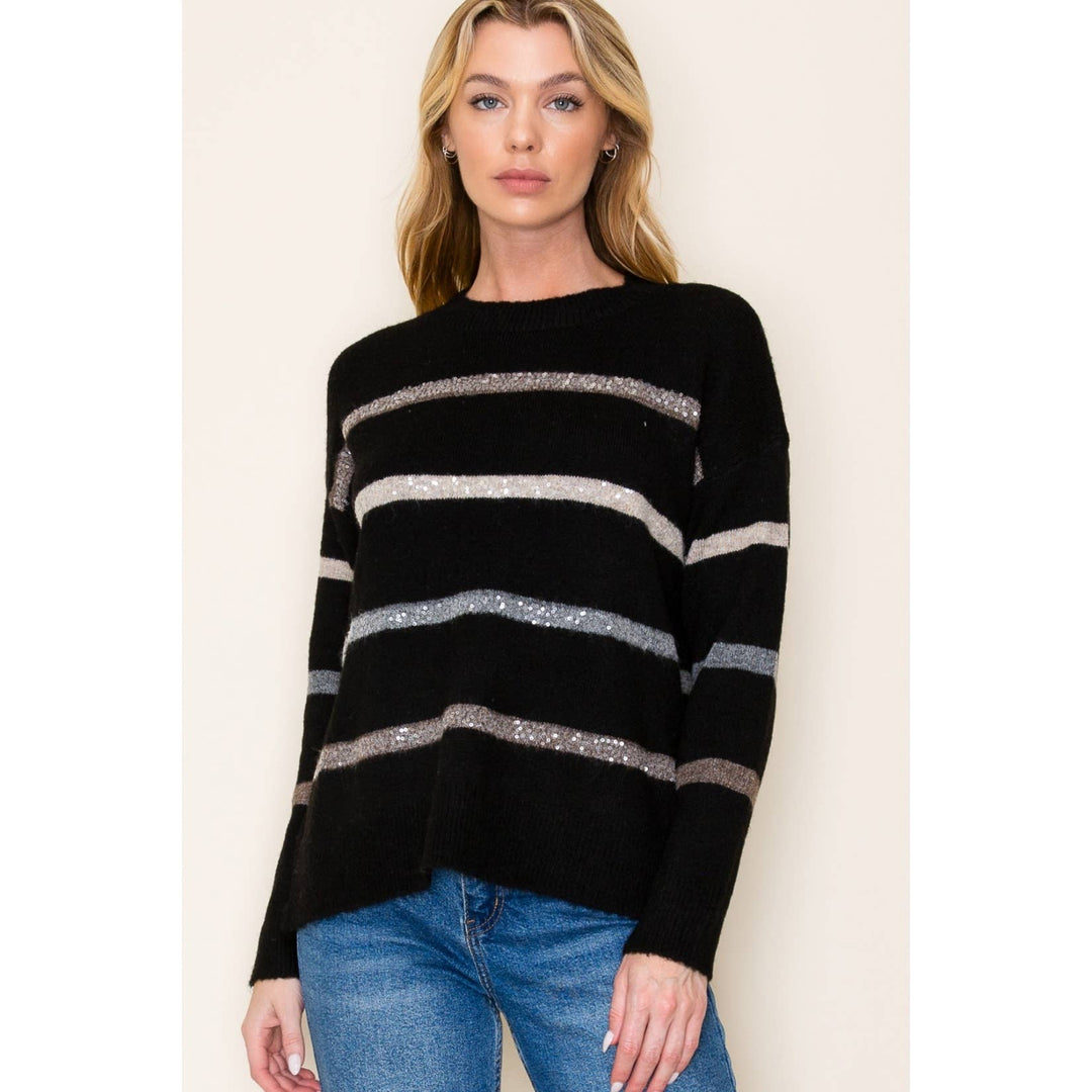 Becky Striped Pullover Sweater