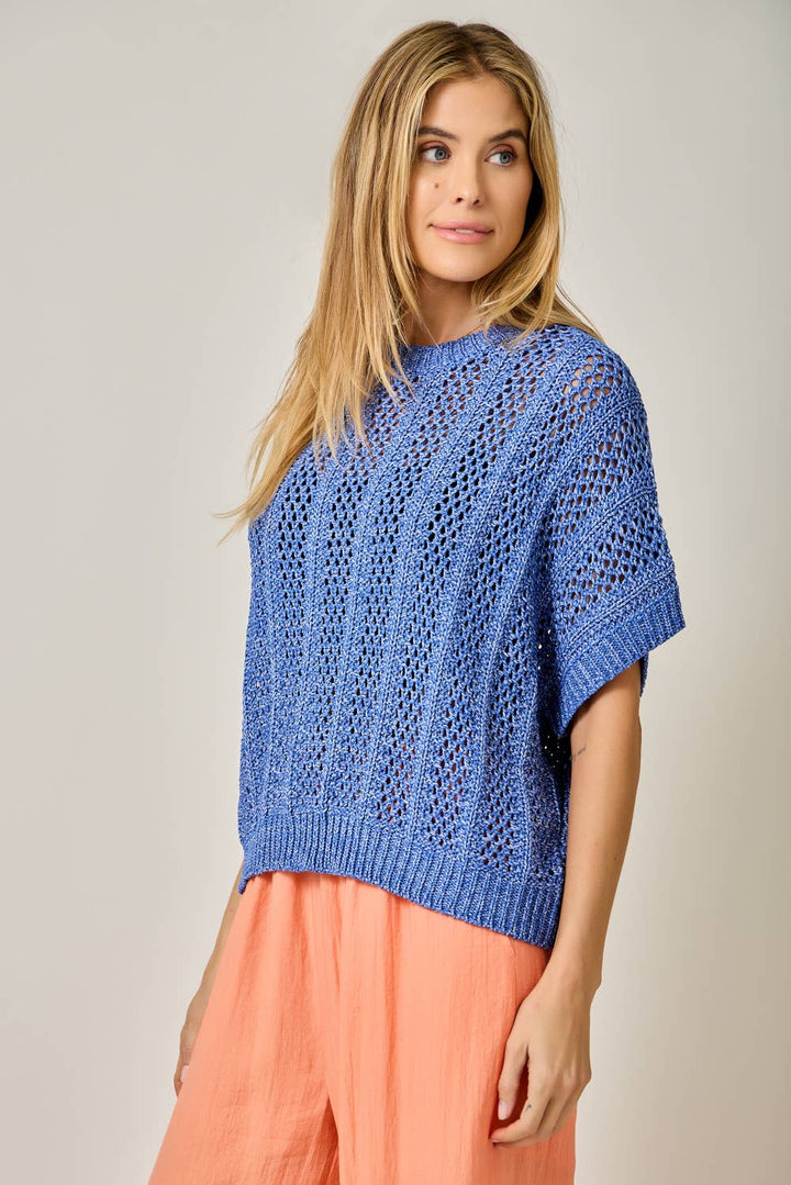 Lainey Crochet Dolman Sweater