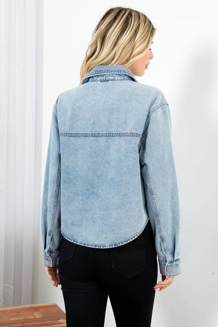 Elizabeth Oversized Denim Jacket