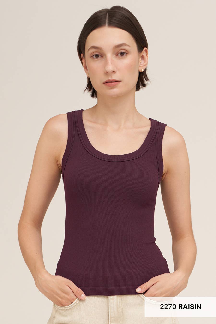 NS8216 - Reversible Ribbed Tank Top