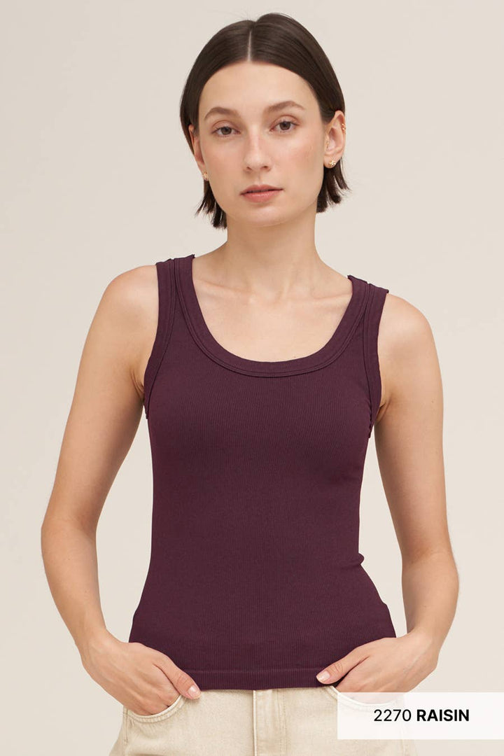 NS8216 - Reversible Ribbed Tank Top