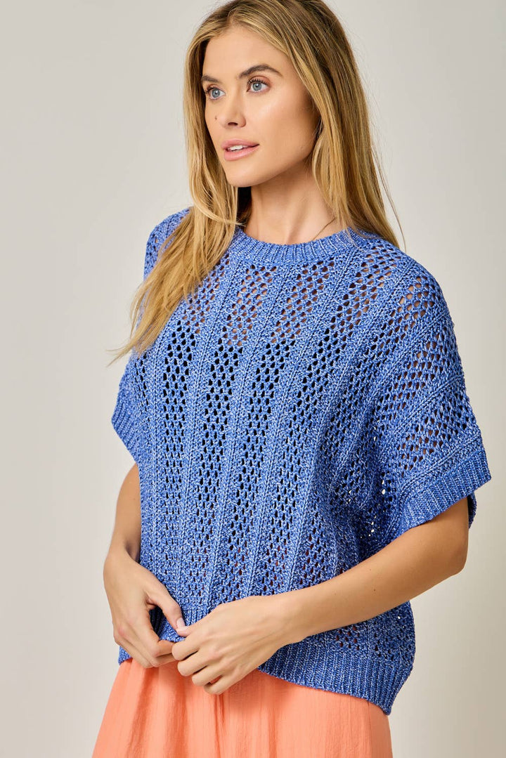 Lainey Crochet Dolman Sweater