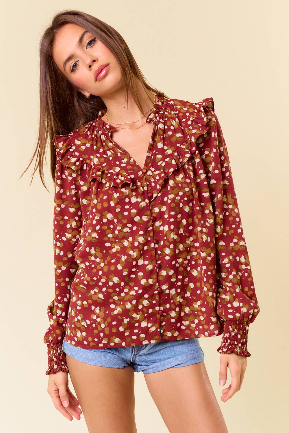 Jocelynn Long Sleeve Blouse