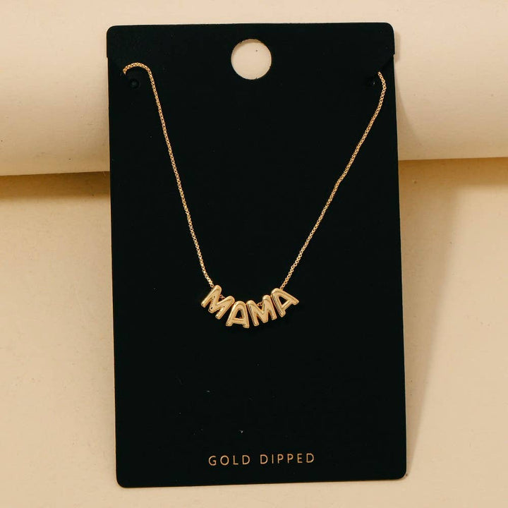 Mama Letters Chain Necklace