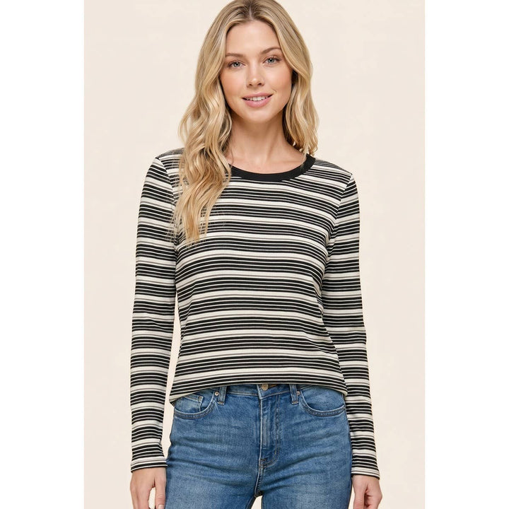 BASIC MULTI STRIPED TOP