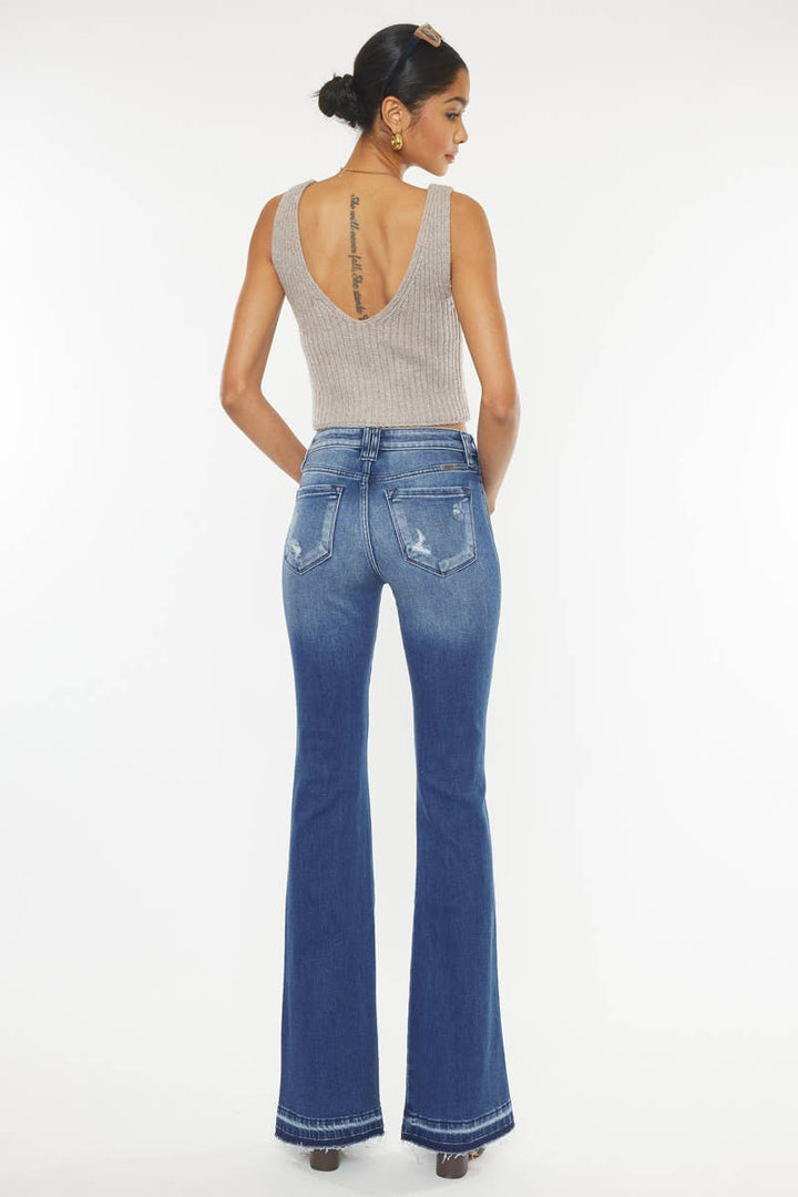 Kelsea Contrast Side Panel Flares