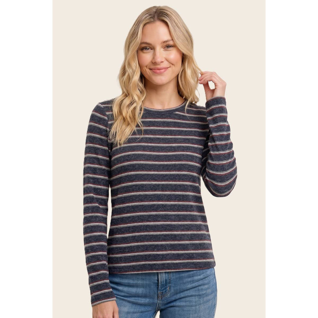 DOUBLE STRIPED BASIC TOP