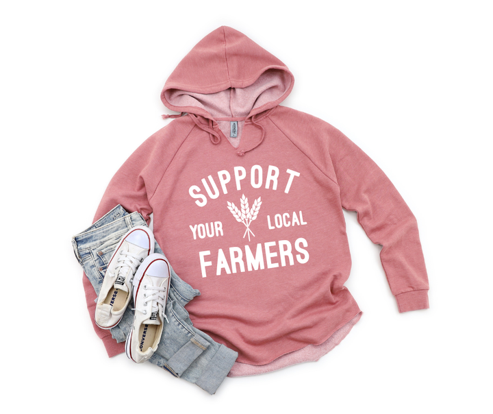 Support Your Local Farmers Hooded Sweatshirt