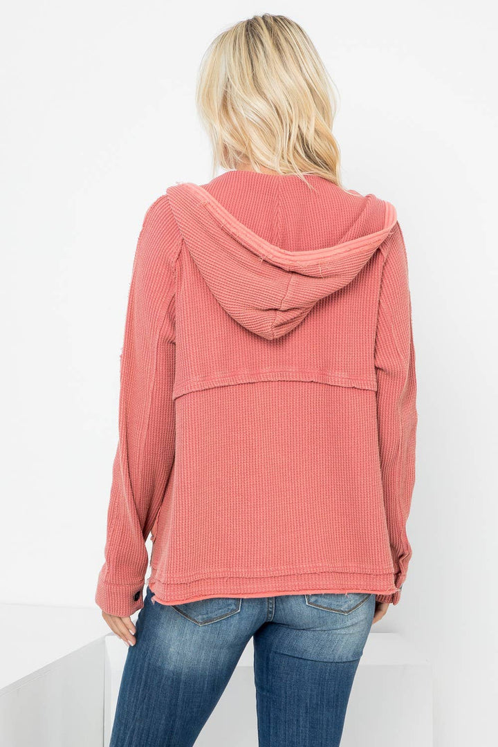 Vintage Washed Hooded Jacket