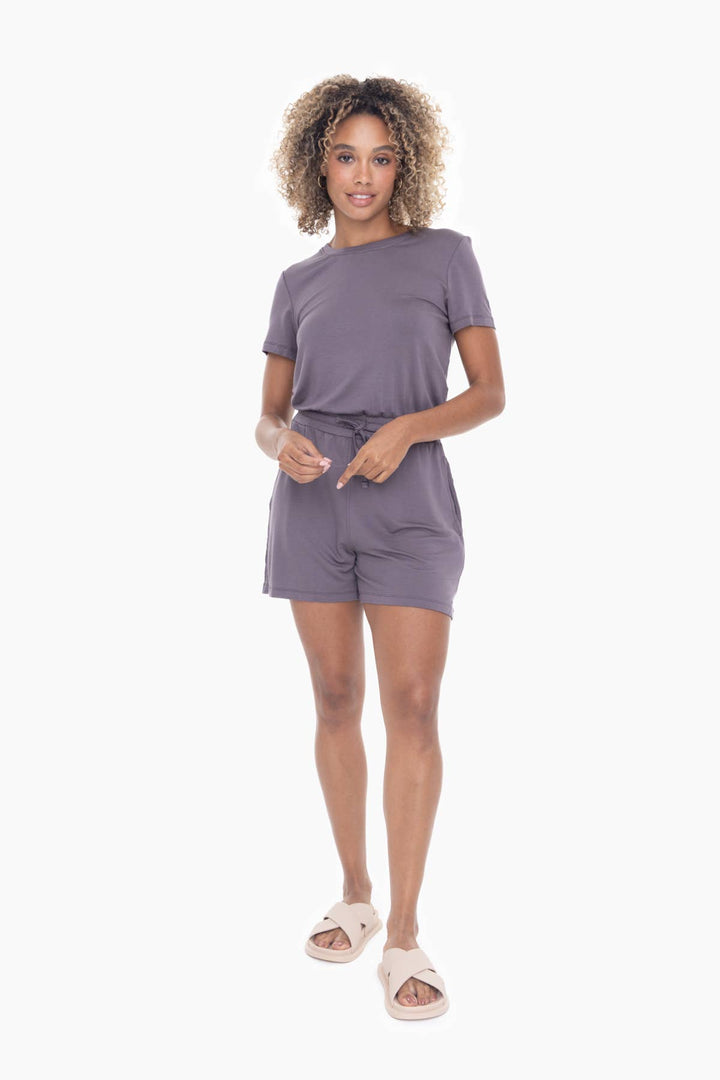 Drapey Rayon Blend Romper