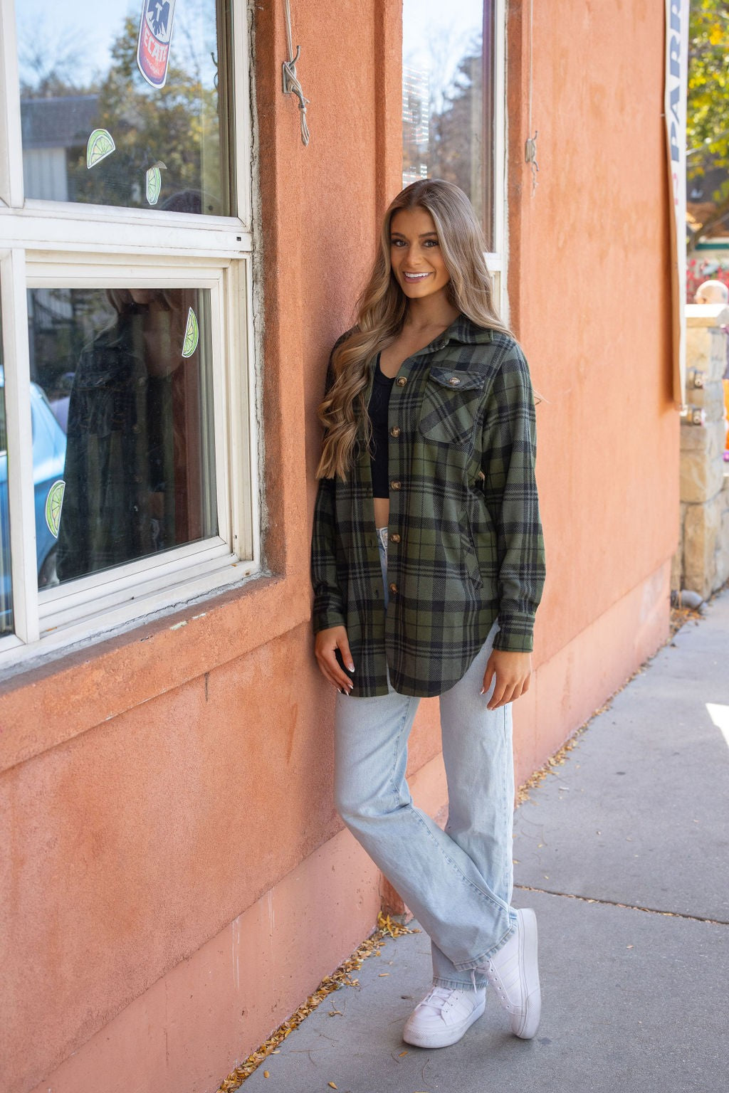 Ashleigh Plaid Button Up Shacket