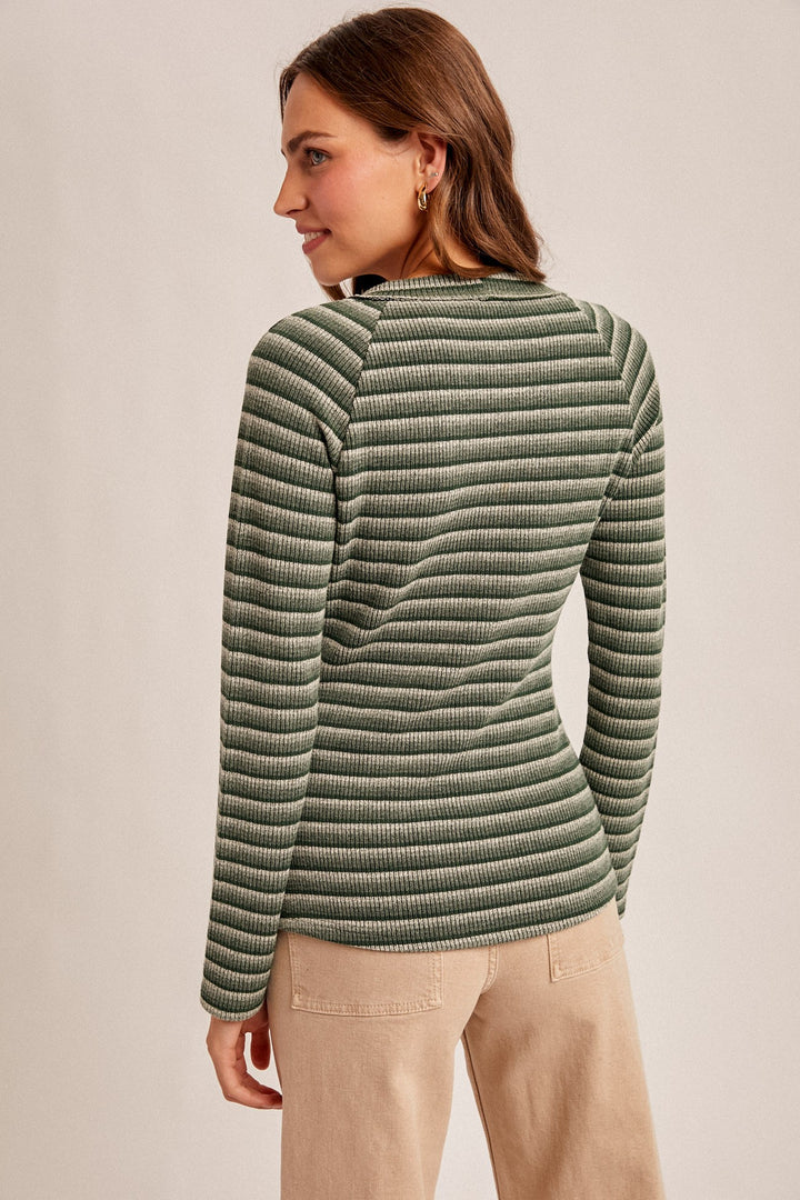 Marla Striped Raglan Top