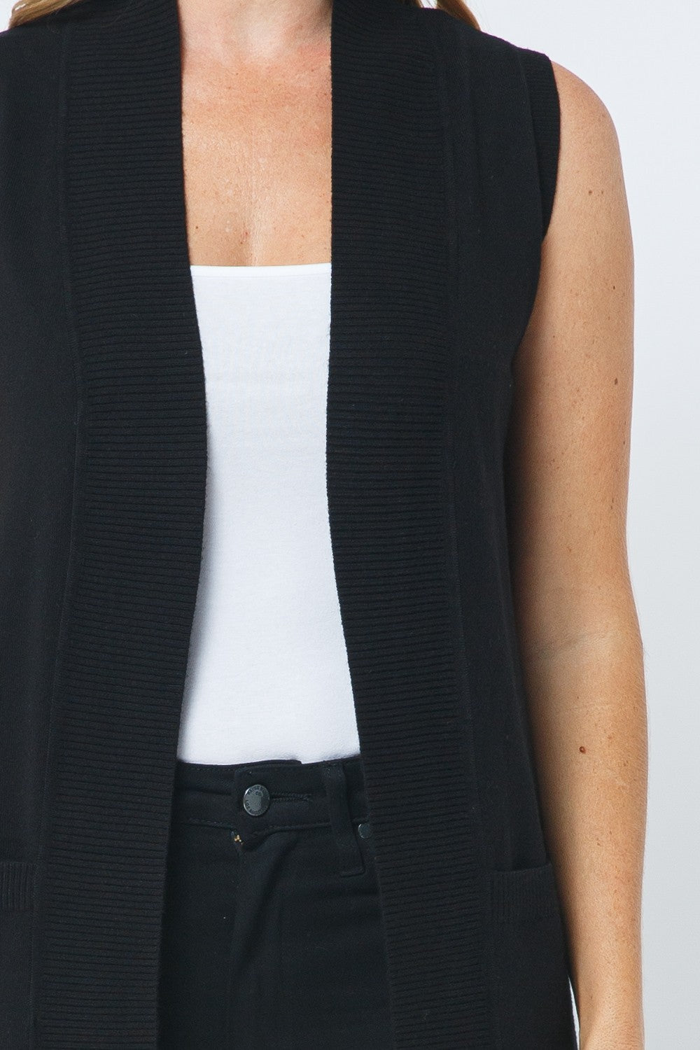 Hannah Sleeveless Cardigan