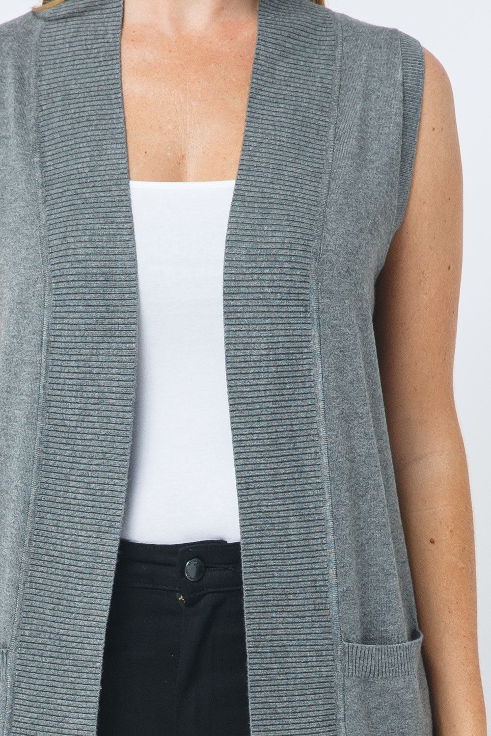 Hannah Sleeveless Cardigan
