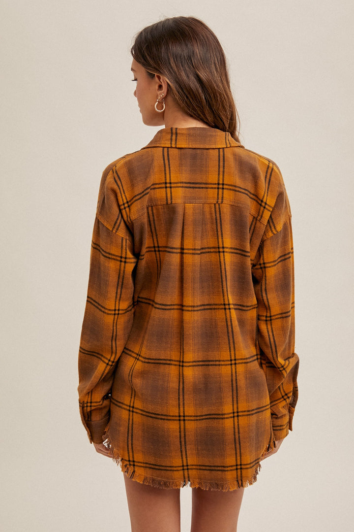 Harvest Fringe Hem Flannel