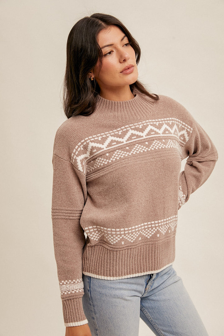 Haven Rae Mock Neck Sweater