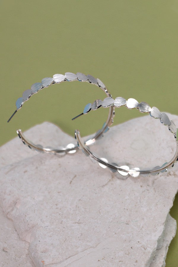 Large Heart Hoop Earrings