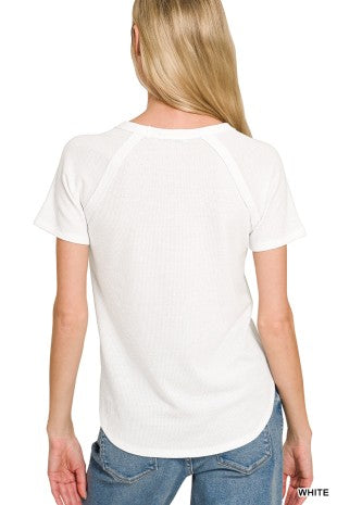 Baby Waffle Short Sleeve Top