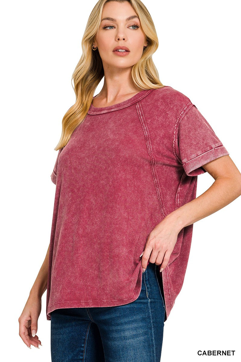 Jeni Cuffed Sleeve Top
