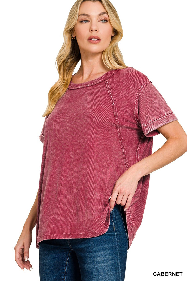 Jeni Cuffed Sleeve Top