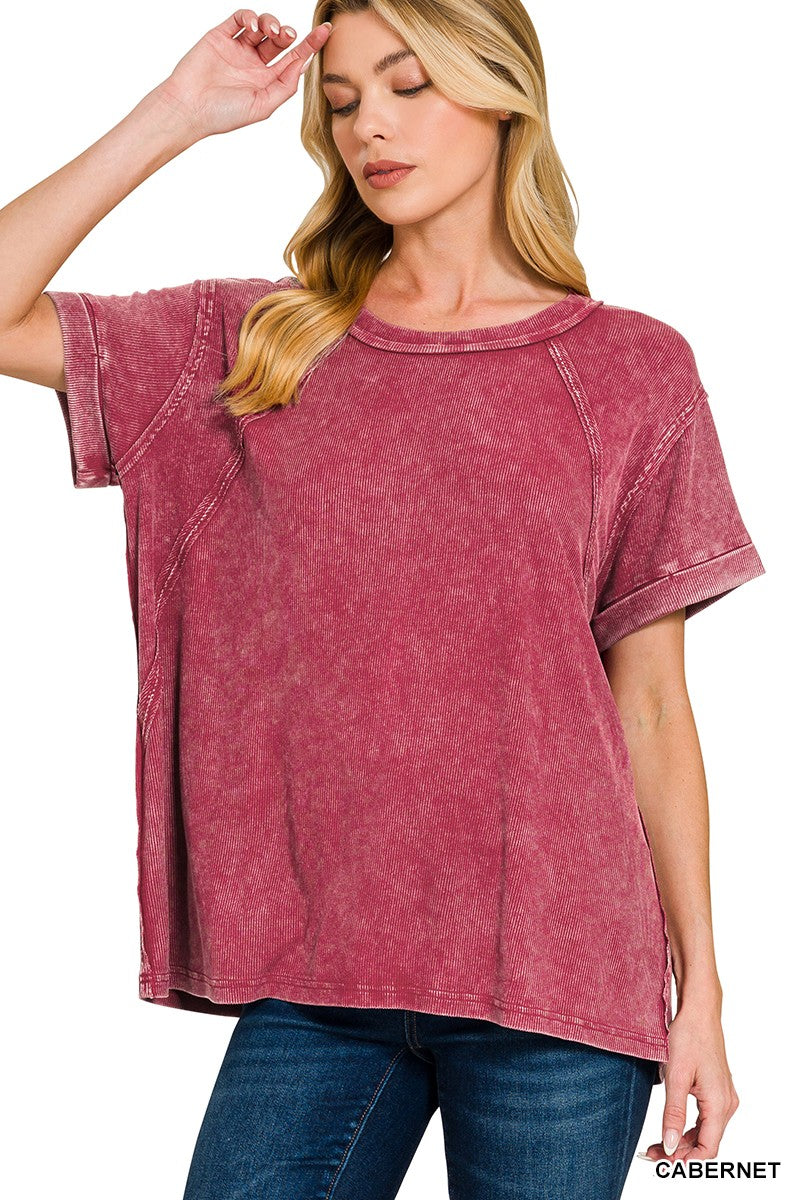 Jeni Cuffed Sleeve Top