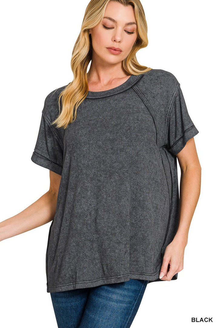 Jeni Cuffed Sleeve Top