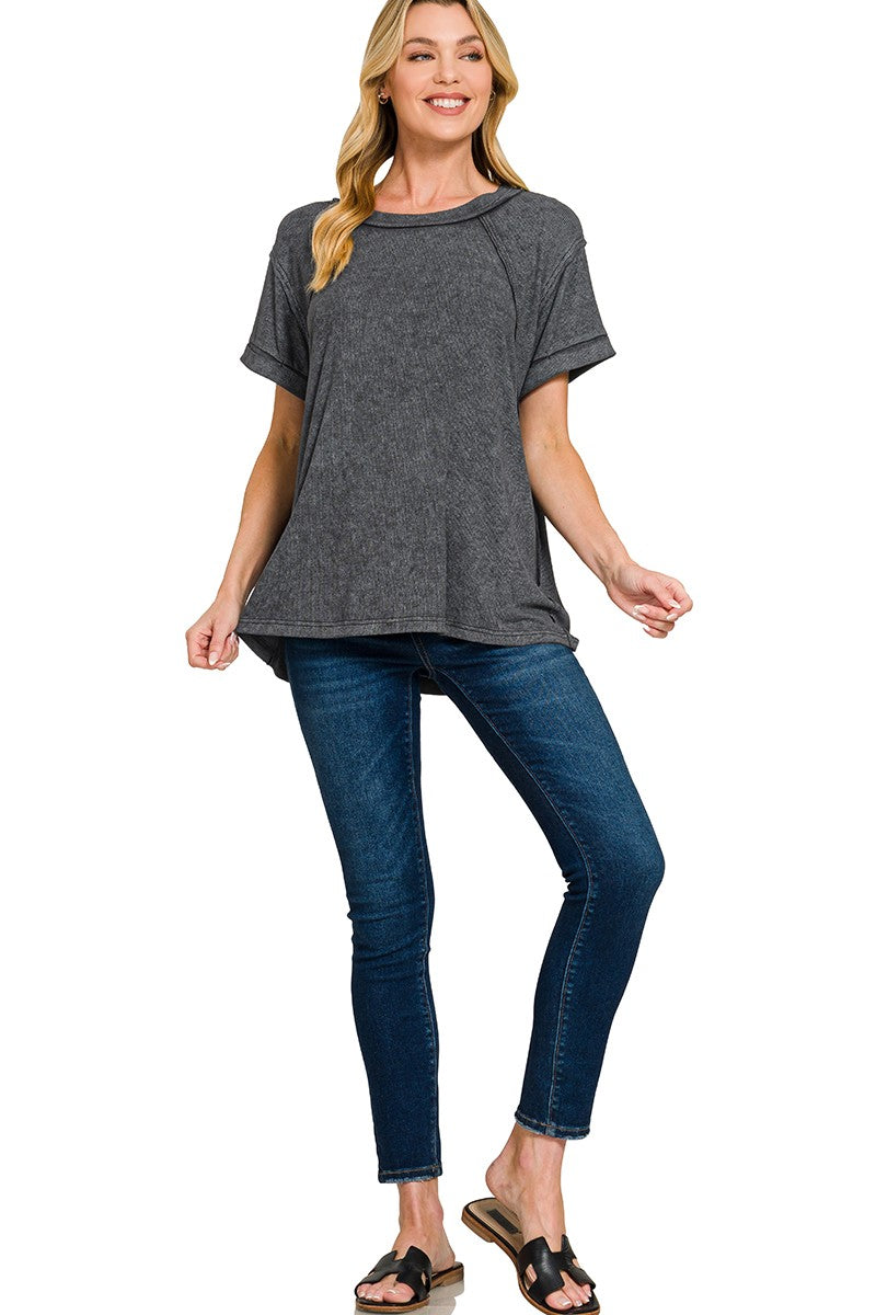 Jeni Cuffed Sleeve Top