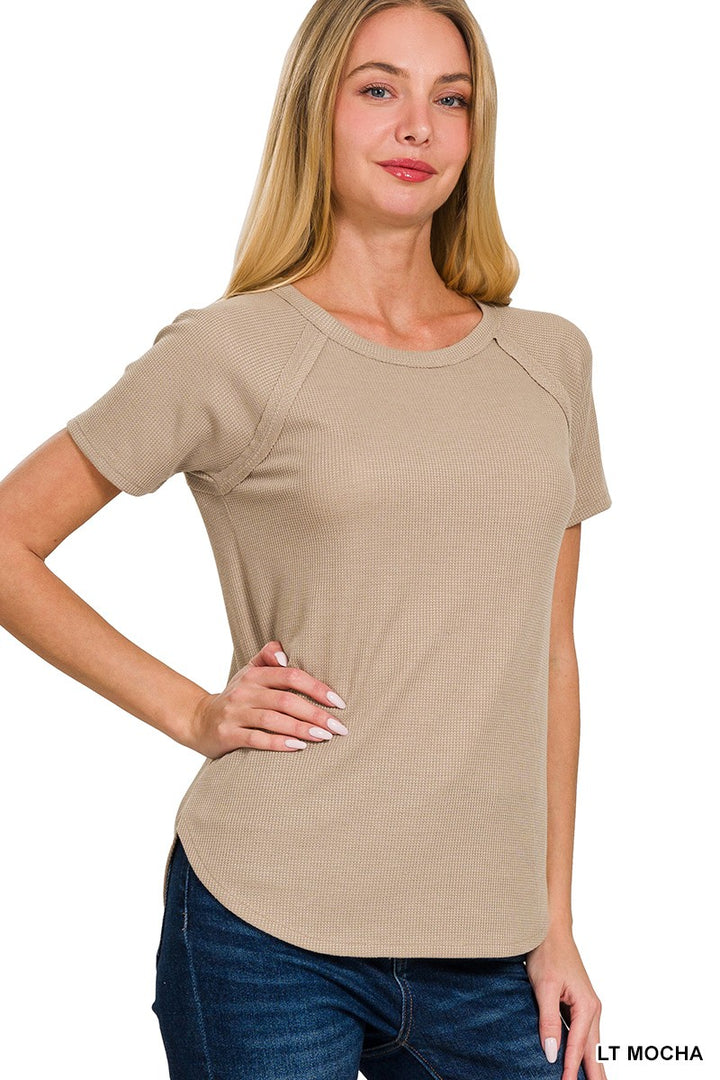 Baby Waffle Short Sleeve Top