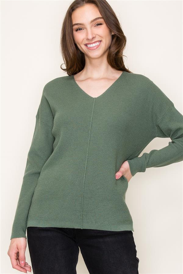 Grace Mini Waffle Sweater