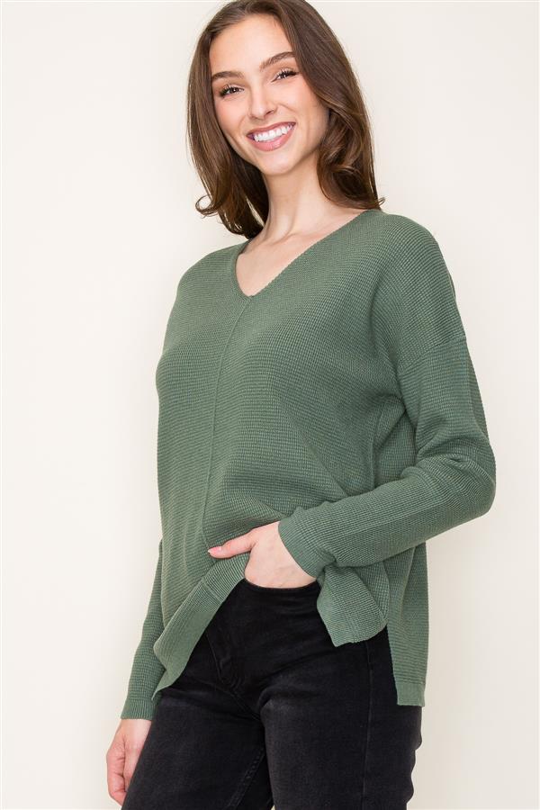 Grace Mini Waffle Sweater