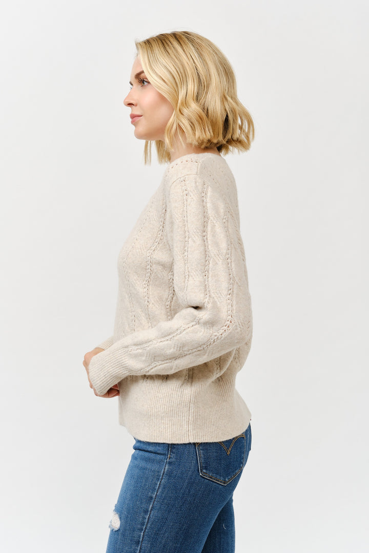 Diana Textured Knit Sweater