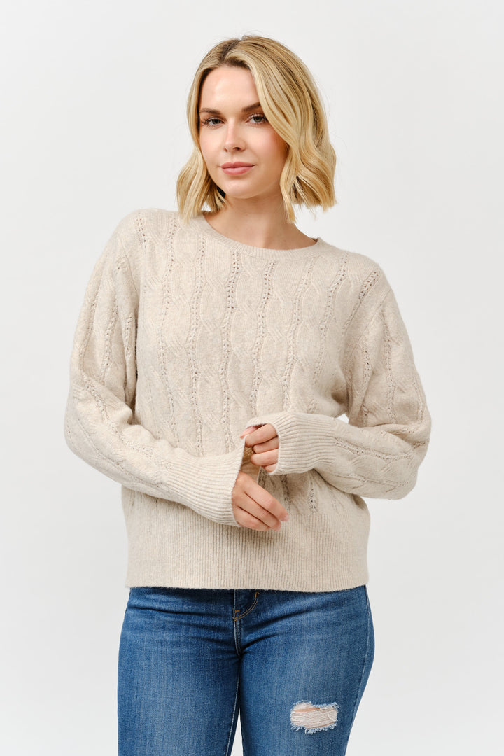 Diana Textured Knit Sweater