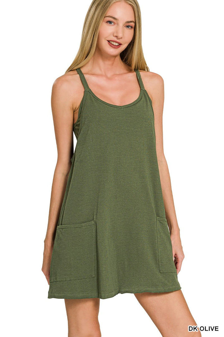 Mini Dress With Built-in Romper Liner