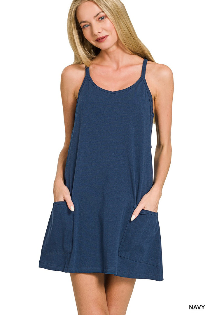Mini Dress With Built-in Romper Liner