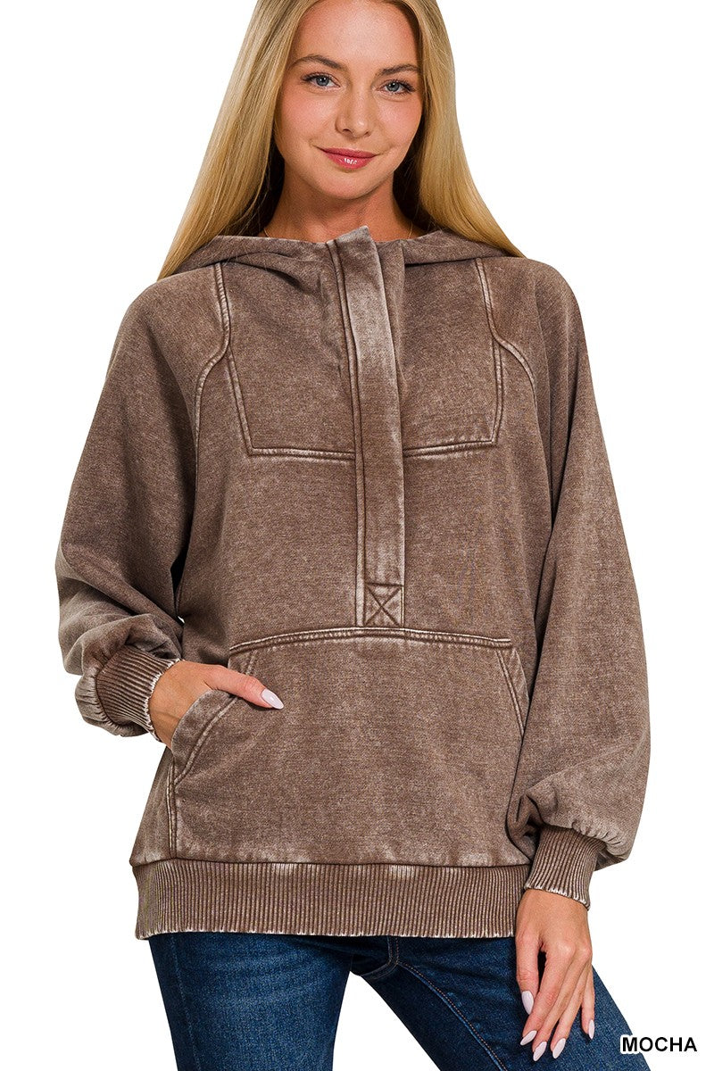 Mila Acid Washed Hoodie
