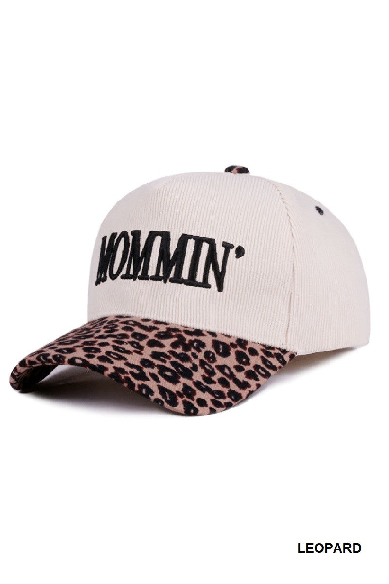 Mommin' Two Toned Corduroy Hat