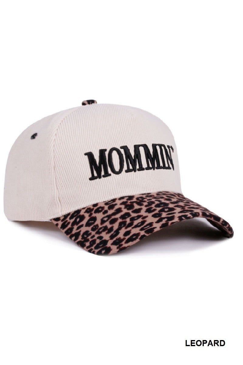 Mommin' Two Toned Corduroy Hat