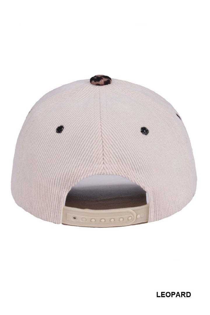 Mommin' Two Toned Corduroy Hat