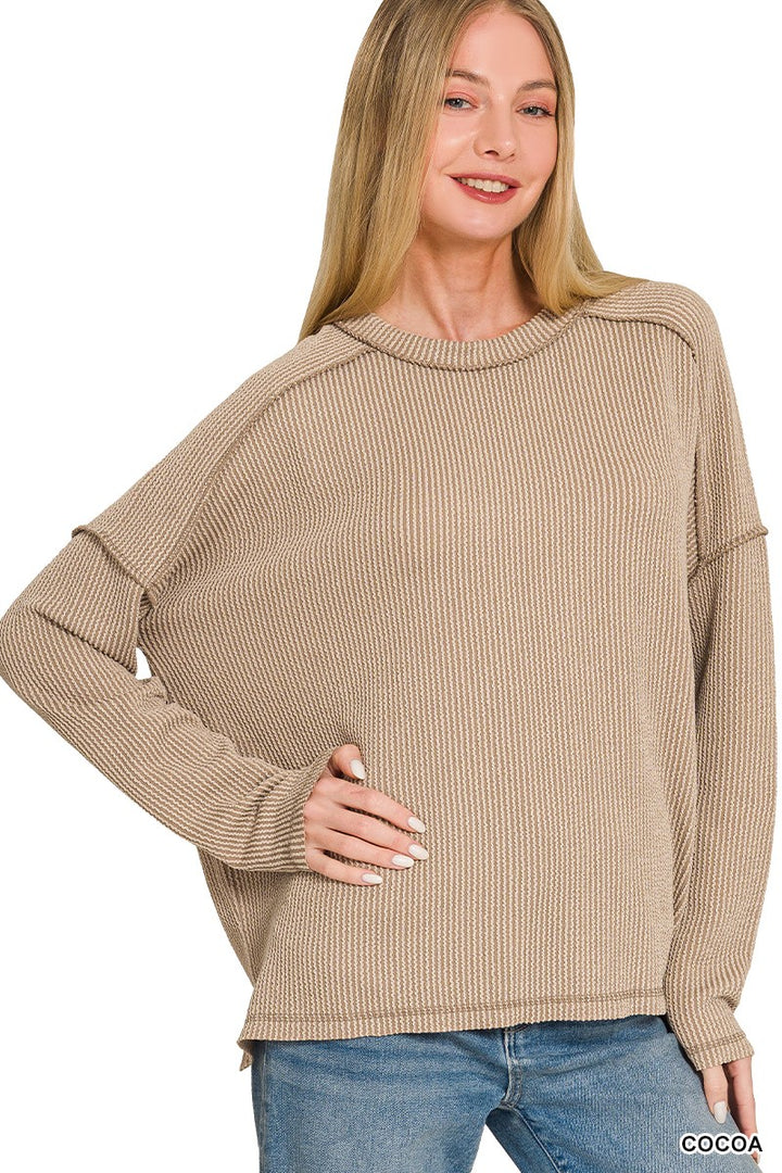 Raised Ribbed Long Sleeve