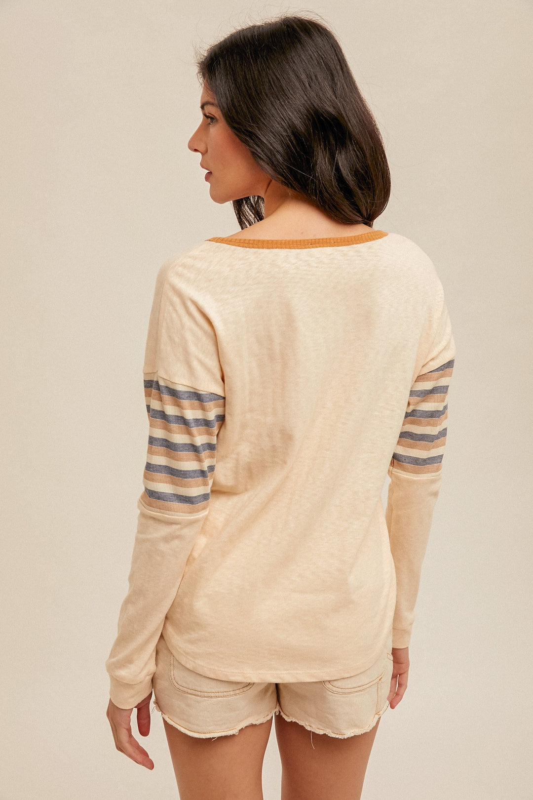 Remy Striped Contrast Top