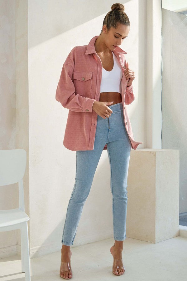 Sable Corduroy Shacket