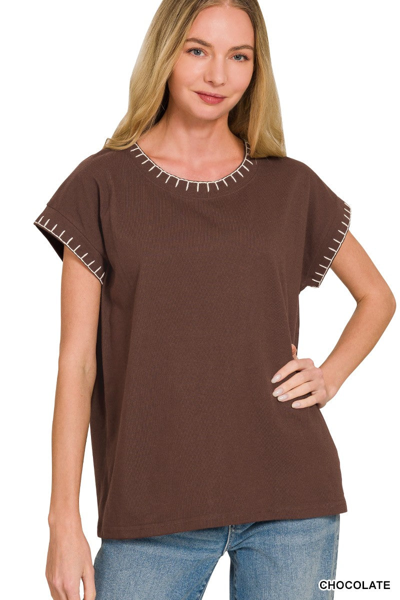 Stitch Detailed Top